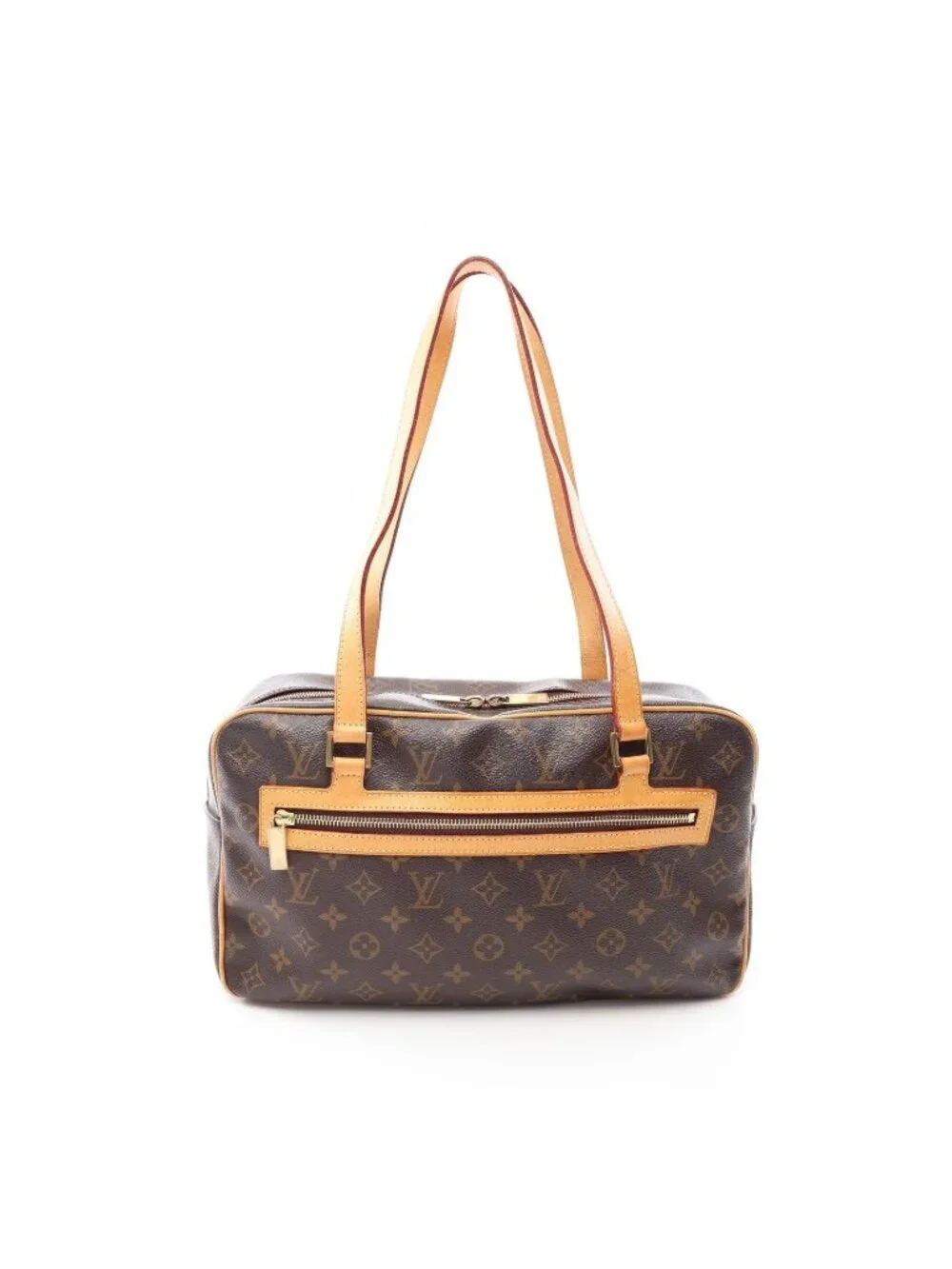 Louis Vuitton Shoulder Bag Cite GM Monogram Canvas Leather